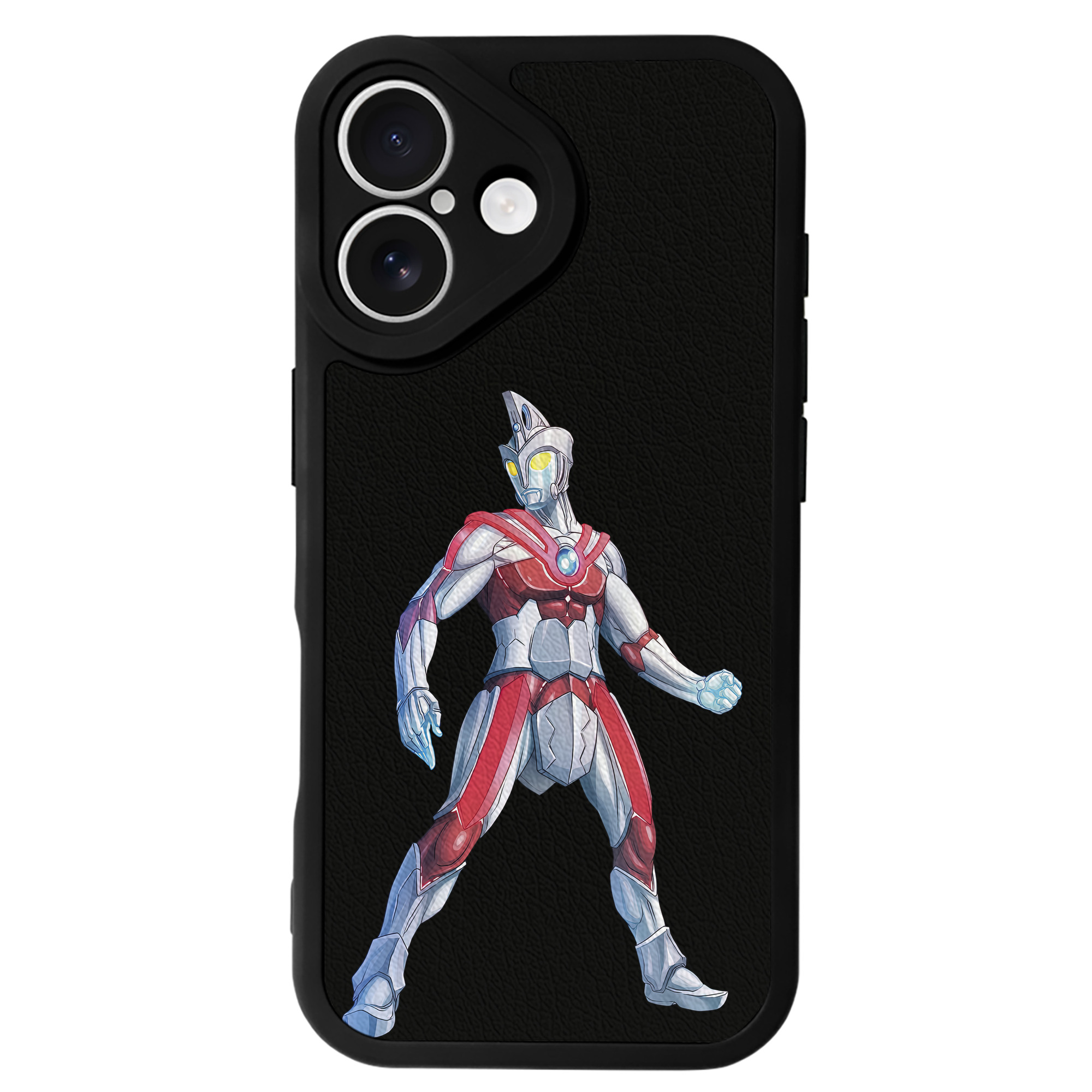 （画像用） ウルトラマン Ultraman 【iPhone 16シリーズ対応】シリコンスマホケース（レザー調） 材質：シリコン